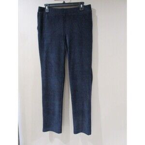 Pure Jill Corduory Stretch Pull On Pants Women Small Blue Cotton/Poly/Spandex